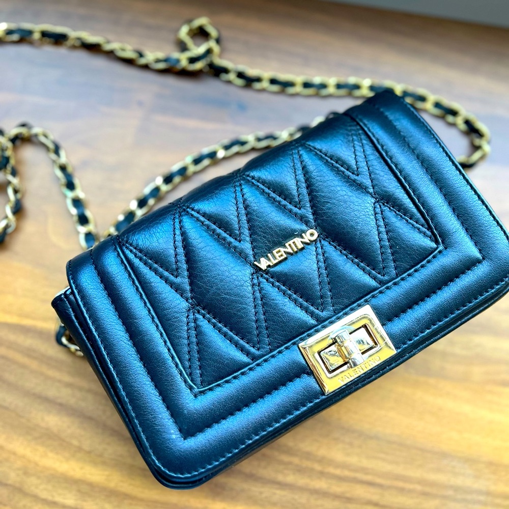 Gently Used - Mario Valentino Beatriz D Leather Shoulder Bag